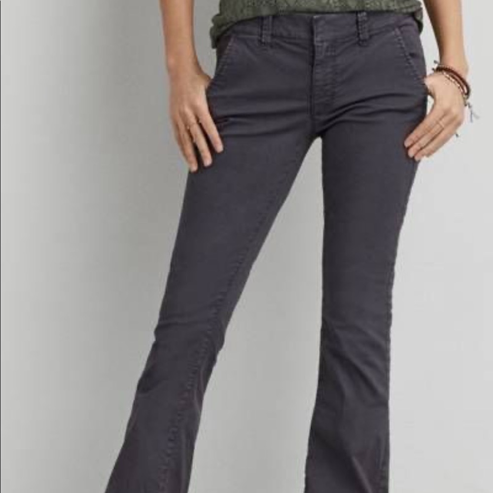 AE boho artist grey pants